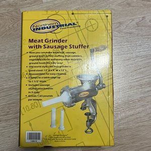 NEW NORTHERN EQUIPMENT MEAT GRINDER WITH SAUSAGE STUFFER MANUAL